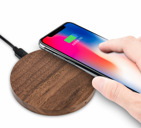 Wood fast Wireless Charger Charging Pad for Samsung Galaxy S